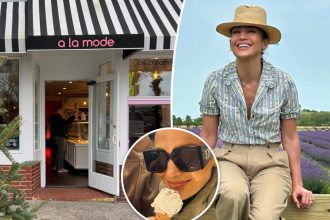 Jennifer Lopez leaves sweet tip at Hampton's ice cream spot