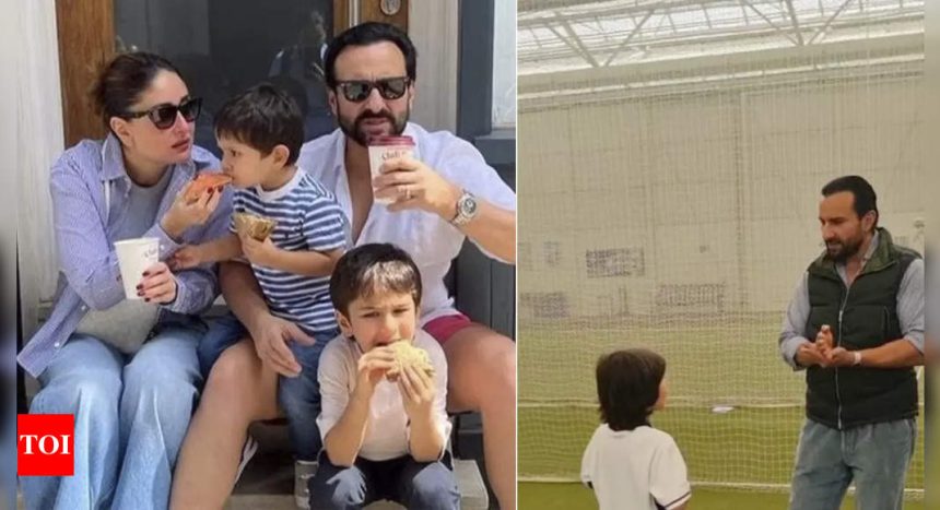 Kareena Kapoor-Saif Ali Khan’s son Taimur learns how to play cricket at Lord’s; daddy cool takes pride | Hindi Movie News