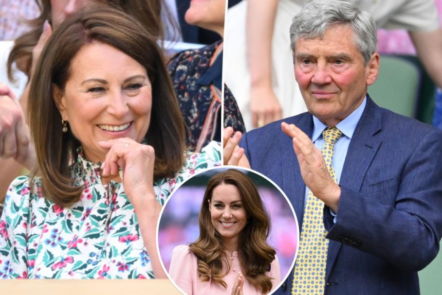 Kate Middleton's parents attend Wimbledon without her