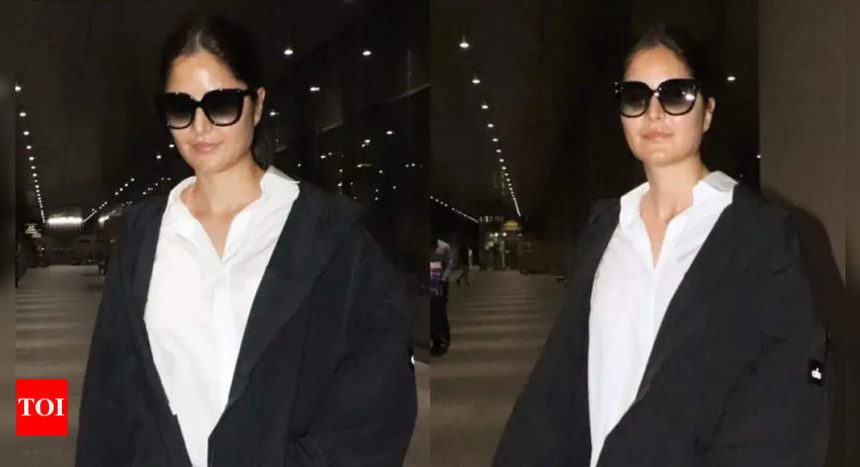 Katrina Kaif spotted arriving in Mumbai wearing oversized clothes, netizens think she's pregnant | Hindi Movie News