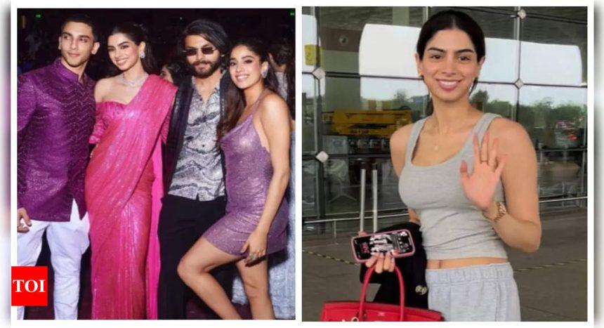 Khushi Kapoor's wallpaper featuring rumoured boyfriend Vedang Raina, Janhvi Kapoor and Shikhar Pahariya grab attention - WATCH video |