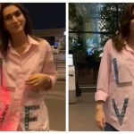 Kriti Sanon's 'LOVE' shirt sparks speculation she is off to London to spend time with rumoured beau Kabir Bahia |