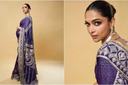 Mom-to-be Deepika Padukone stuns in purple saree as she heads to Anant Ambani and Radhika Merchant's sangeet ceremony | Hindi Movie News