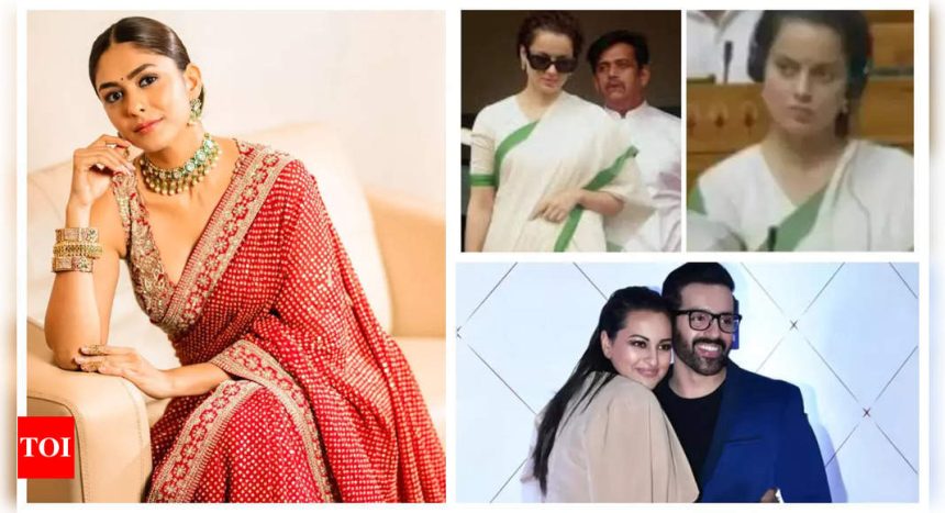 Mrunal Thakur roped in for 'Son of Sardaar 2', Kangana Ranaut's photo from parliament goes viral, Luv Sinha on why he didn't attend Sonakshi Sinha's wedding: TOP 5 entertainment news of the day |