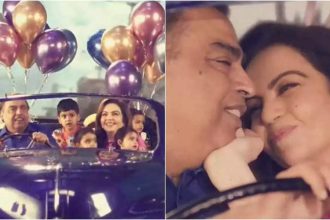 Mukesh Ambani and Nita Ambani along with their grandchildren give a heartwarming tribute to the Mohammed Rafi song Chakke Pe Chakka | Hindi Movie News