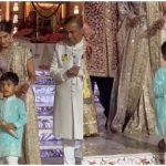 Mukesh Ambani's grandson Prithvi steals the show with his adorable fall at Anant Ambani and Radhika Merchant’s wedding reception |