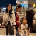 Natasa Stankovic jets off to her home with son Agastya Pandya amid divorce rumours with Hardik Pandya; consoles son who is scared of paps - WATCH video | Hindi Movie News