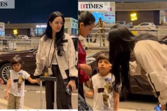 Natasa Stankovic jets off to her home with son Agastya Pandya amid divorce rumours with Hardik Pandya; consoles son who is scared of paps - WATCH video | Hindi Movie News