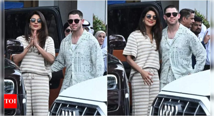 Priyanka Chopra and Nick Jonas reach India for Anant Ambani-Radhika Merchant's wedding | Hindi Movie News