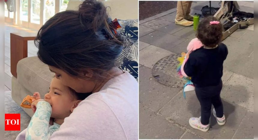 Priyanka Chopra gets emotional watching her daughter Malti Marie mesmerized by street music performance | Hindi Movie News