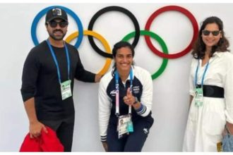 Ram Charan and Upasana strike a pose with PV Sindhu at Paris Olympics 2024; 'You are a true rockstar' - See photo |