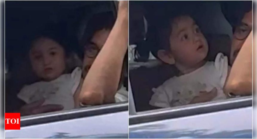 Ranbir Kapoor and Alia Bhatt's daughter Raha Kapoor looks grown up as she goes for a ride with 'chachu' Ayan Mukerji | Hindi Movie News