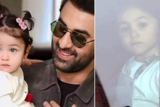 Ranbir Kapoor spotted taking daughter Raha for a car ride, fans call her carbon copy of Rishi Kapoor | Hindi Movie News