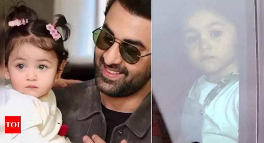 Ranbir Kapoor spotted taking daughter Raha for a car ride, fans call her carbon copy of Rishi Kapoor | Hindi Movie News