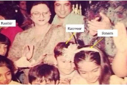 Ranveer Singh, Ranbir Kapoor, and Sonam Kapoor reunite in a rare childhood photo | Hindi Movie News