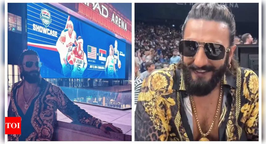 Ranveer Singh enjoys USA vs Serbia basketball match at USABMNT showcase in Abu Dhabi |