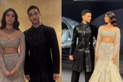 Rumoured couple Khushi Kapoor and Vedang Raina exude intense chemistry as they walk the ramp together - WATCH VIDEO | Hindi Movie News