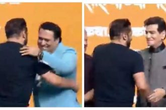 Salman Khan shares a warm hug with Govinda and Jeetendra as he attends trailer launch of 'Dharamveer 2' - WATCH video |