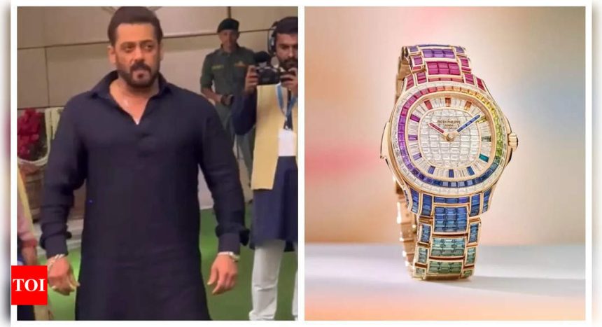 Salman Khan wears Rs 20.87 Crore watch at Anant Ambani and Radhika Merchant's Haldi ceremony |