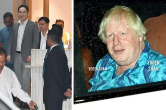 Samsung CEO Han Jong and former UK Prime Minister Borris Johnson arrive in Mumbai for Anant Ambani and Radhika Merchant's wedding | Hindi Movie News