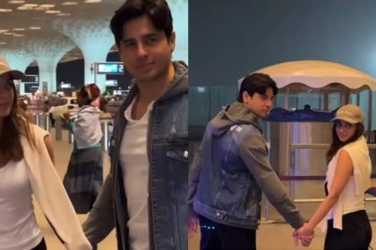 Sidharth Malhotra, Kiara Advani serve couple goals as they walk hand-in-hand at the airport, jet off to an undisclosed destination - WATCH video | Hindi Movie News