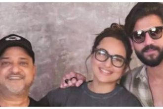 Sonakshi Sinha quips, ‘Wapas karwaoge shaadi?’ as music director Sajid Khan welcomes her and hubby Zaheer Iqbal with garlands-Watch | Hindi Movie News