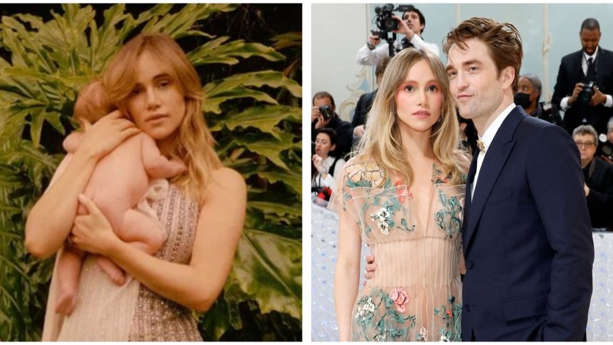 Suki Waterhouse poses with her and Robert Pattinson's baby daughter for new magazine cover | Hollywood