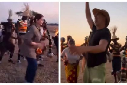 THIS video of Akshay Kumar and Twinkle Khanna dancing their heart out with the Omahe during their Tanzanian vacation is simply unmissable! - WATCH |