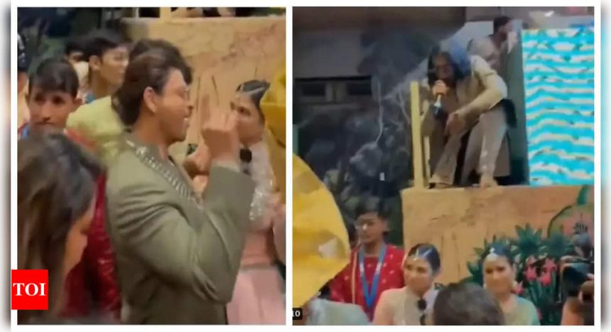 THIS video of Shah Rukh Khan dancing his heart out to Young Shahrukh song by Canadian rapper Tesher at Ambani wedding is simply unmissable! - WATCH |