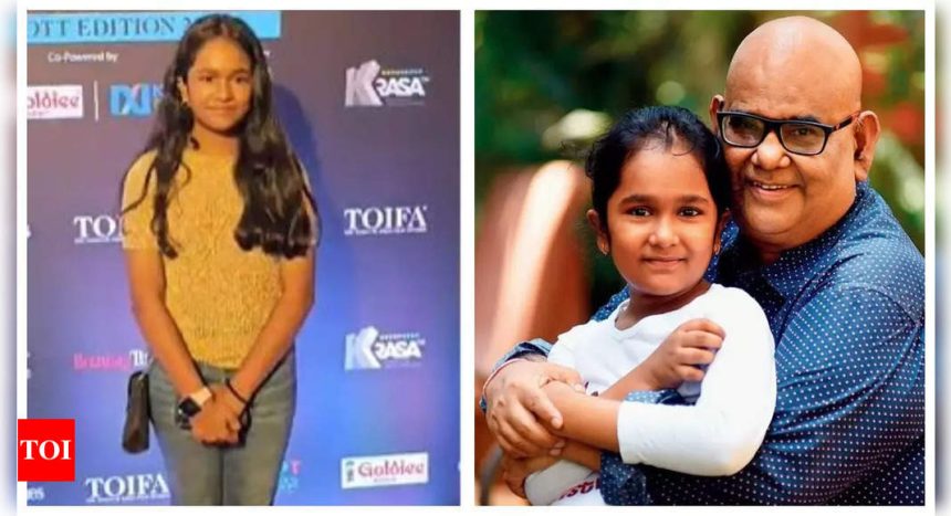 TOIFA OTT Awards 2023: Satish Kaushik's daughter Vanshika makes a stunning appearance at the red carpet; fans feels she looks like her late father - WATCH video |