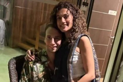 Taapsee Pannu gives a quirky response to paparazzo for congratulating her on wedding with Mathias Boe: 'Main hi bhool gayi hoon' | Hindi Movie News