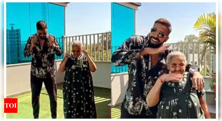 Throwback: When Hardik Pandya won hearts by creating a 'Pushpa' moment with his grandmother - Watch |