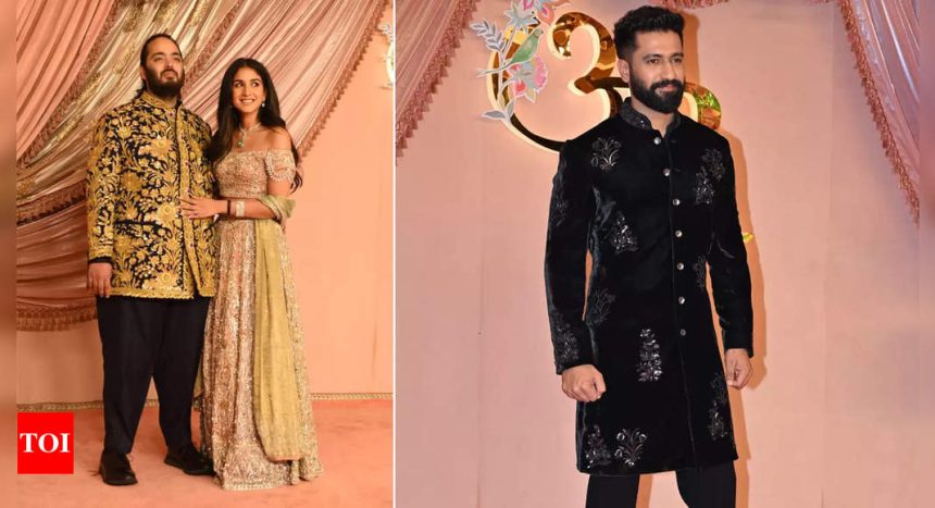 Vicky Kaushal looks dapper in all-black as he arrives in style at Anant Ambani-Radhika Merchant sangeet; reveals why Katrina Kaif gave it a miss | Hindi Movie News