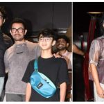 Aamir Khan steps out with sons Junaid and Azad, Kiran Rao joins them too: video inside | Hindi Movie News