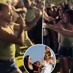 Angelina Jolie and Brad Pitt's daughter Zahara dances with sorority sisters