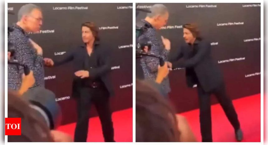 Did Shah Rukh Khan really push an elderly man off Locarno film festival red carpet? - WATCH |