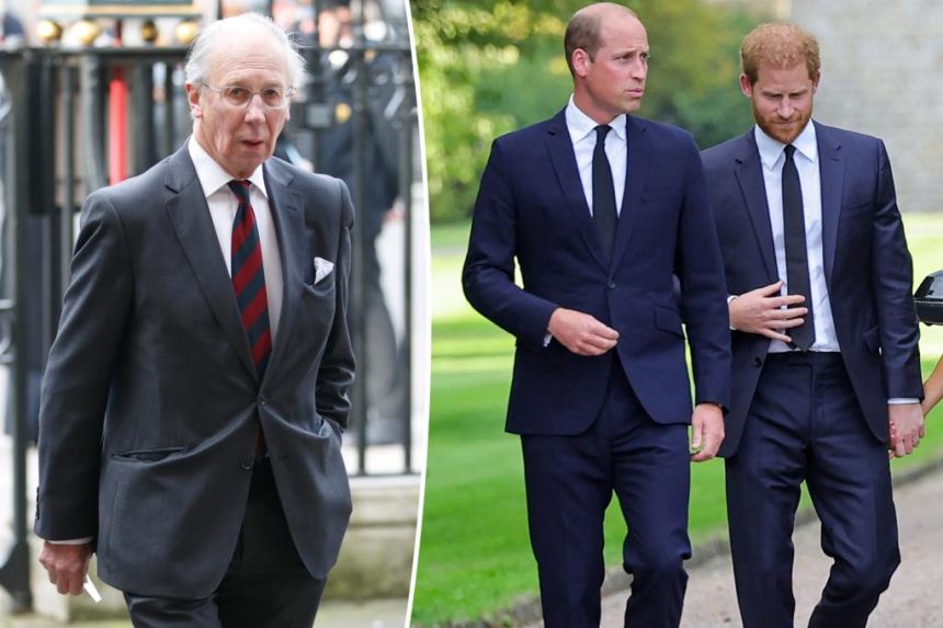 Feuding brothers Prince William, Prince Harry 'kept their distance' at uncle's funeral