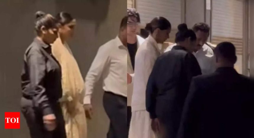 Heavily pregnant Deepika Padukone gets spotted in the city looking ethereal in white, fans cannot stop gushing | Hindi Movie News