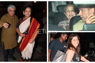 Javed Akhtar, Shabana Azmi, Farhan Akhtar and other family members come together for Honey Irani's intimate birthday bash - See photos |