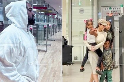 Kanye West, Bianca Censori Take His Kids to Korea for 'Vultures 2' Event