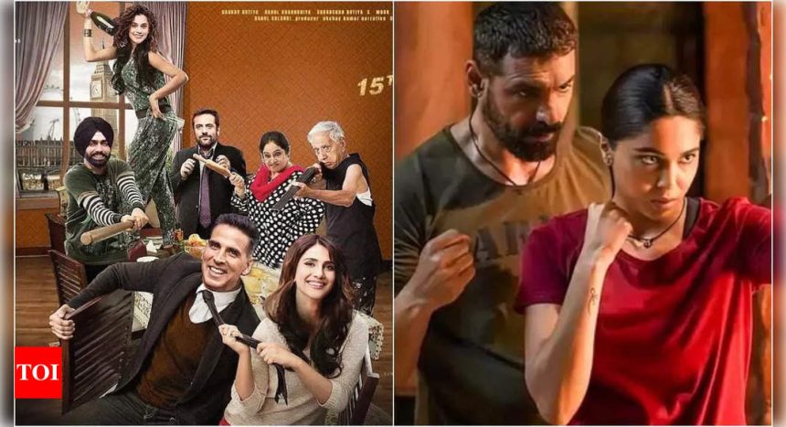 Khel Khel Mein and Vedaa box office collection day 7: Akshay Kumar's film brings in over Rs 1 crore while John Abraham starrer earns just Rs 52 lakh | Hindi Movie News