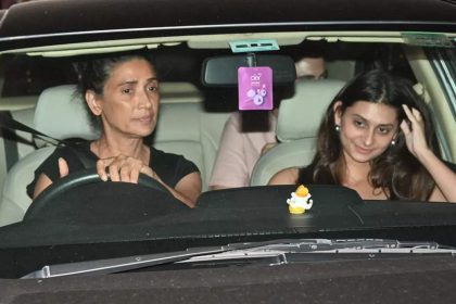 Mehr Jesia steps out for a dinner date with her daughter Mahikaa Rampal in Mumbai