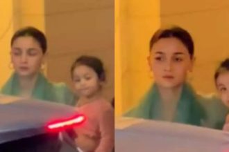 Netizens call Raha Kapoor 'mini Alia' as she gets spotted in the city with her mom and grandmom Neetu Kapoor on Raksha Bandhan - WATCH VIDEO | Hindi Movie News