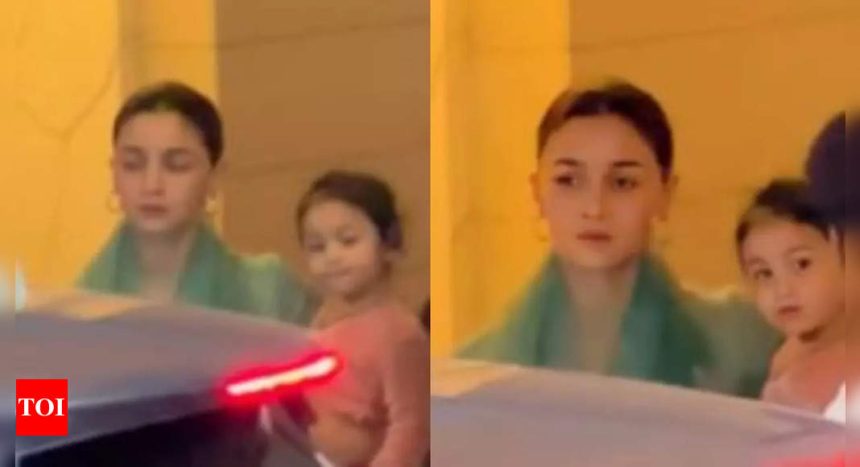 Netizens call Raha Kapoor 'mini Alia' as she gets spotted in the city with her mom and grandmom Neetu Kapoor on Raksha Bandhan - WATCH VIDEO | Hindi Movie News