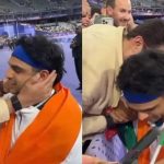 Netizens react and laud Abhishek Bachchan as his video hugging Neeraj Chopra after his silver medal win at Paris Olympics goes viral: 'Nice gesture' | Hindi Movie News