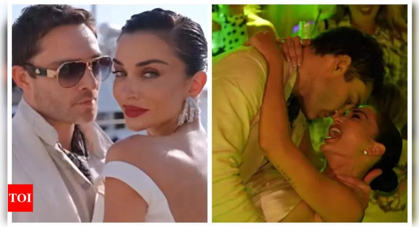 Newly weds Amy Jackson and Ed Westwick share glimpses from their luxury yacht 'Welcome Party' in Italy - WATCH |