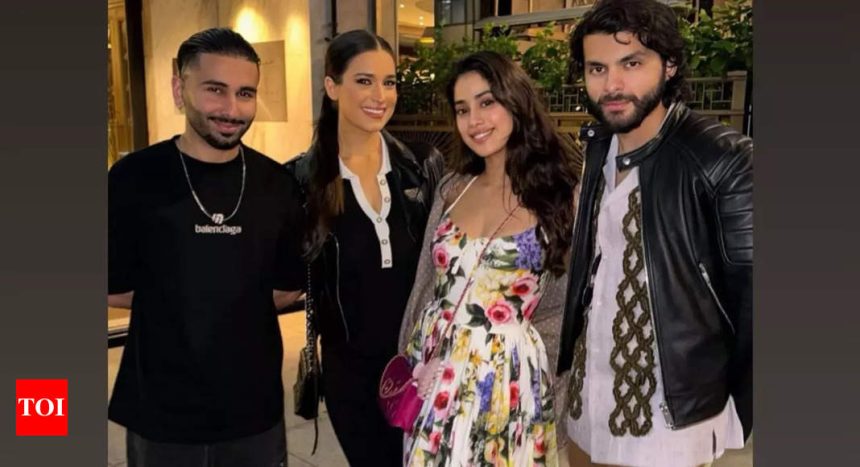 Orry drops an UNSEEN photo with Janhvi Kapoor and her rumoured beau Shikhar Pahariya - See inside |