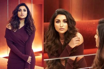 Parineeti Chopra stuns in red bodycon dress, husband Raghav Chaddha calls her 'Gorgeous': See PICS | Hindi Movie News