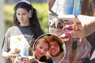 Selena Gomez wears gold ring on left hand amid Benny Blanco engagement rumors