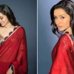 Shraddha Kapoor’s latest red saree look with sequin Ajrakh blouse worth Rs 48,000 for ‘Stree 2’ promotions is winning the internet! - PICS inside